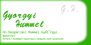 gyorgyi hummel business card